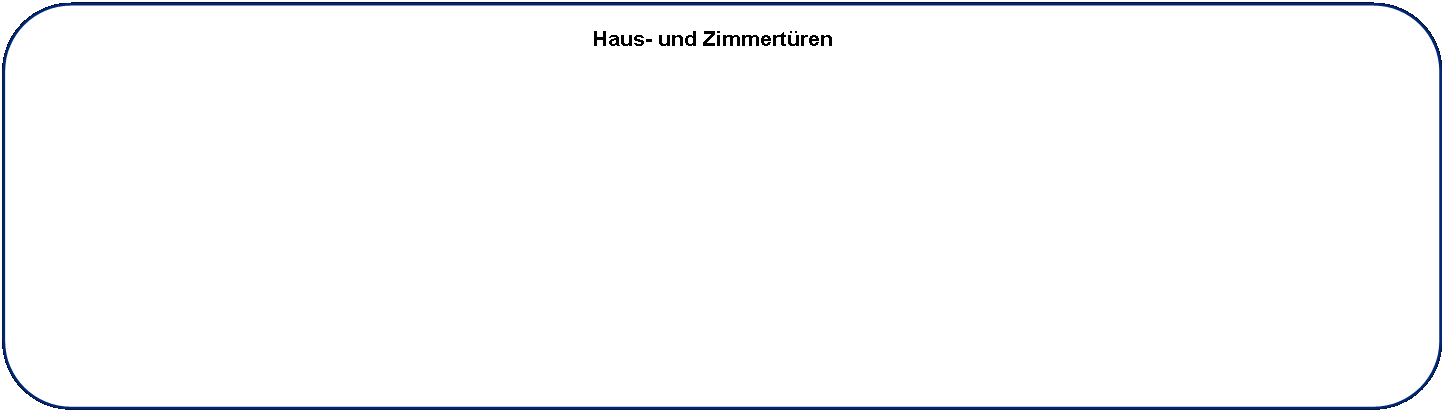 Rechteck: abgerundete Ecken: Haus- und Zimmert�ren